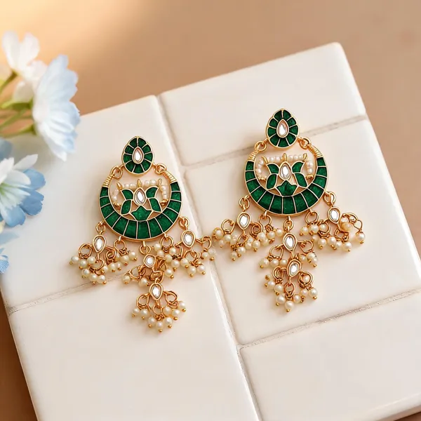 Green_Color_Meenakari_Earrings_Elegant_Festive_Traditional_Jewelry_Collection_Design_-_Green