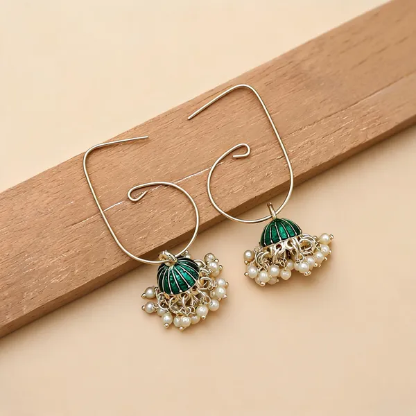 Green_Color_Meenakari_Earrings_Elegant_Ethnic_Festive_Designer_Jewelry_Collection_-_Green