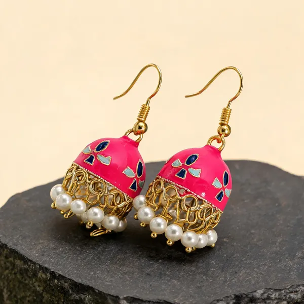 Rani_Color_Meenakari_Earrings_Crafted_With_Elegant_Designer_Jewelry_Style_-_Rani_-_Pack_Of_2
