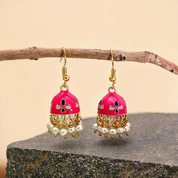 Rani_Color_Meenakari_Earrings_Crafted_With_Elegant_Designer_Jewelry_Style_-_Rani_-_Pack_Of_2