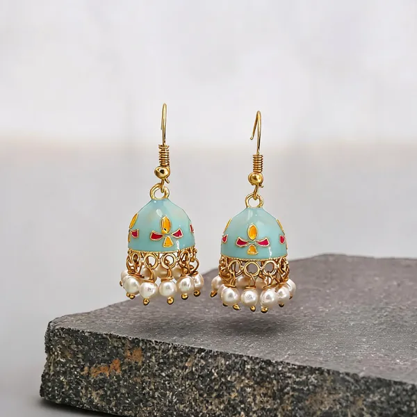 Sky_Blue_Color_Meenakari_Earrings_Crafted_With_Elegant_Festive_Style_-_Sky_Blue_-_Pack_Of_2
