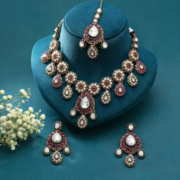 Multi_Color_Meenakari_Kundan_Necklace_Set_With_Royal_Handmade_Traditional_Jewelry_Design_-_Multi