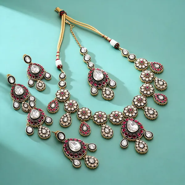 Multi_Color_Meenakari_Kundan_Necklace_Set_With_Royal_Handmade_Traditional_Jewelry_Design_-_Multi