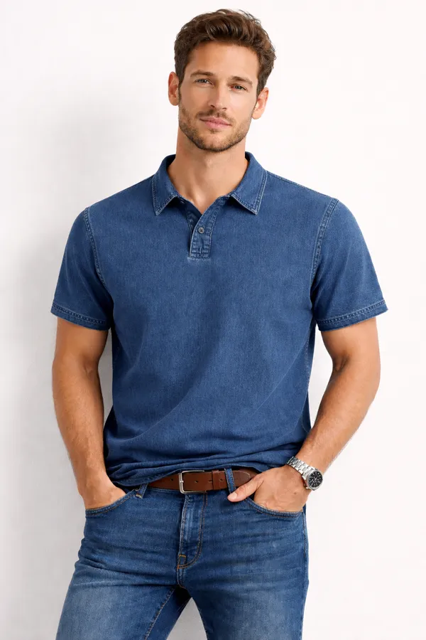 Dark_Blue_Denim_Polo_For_Men