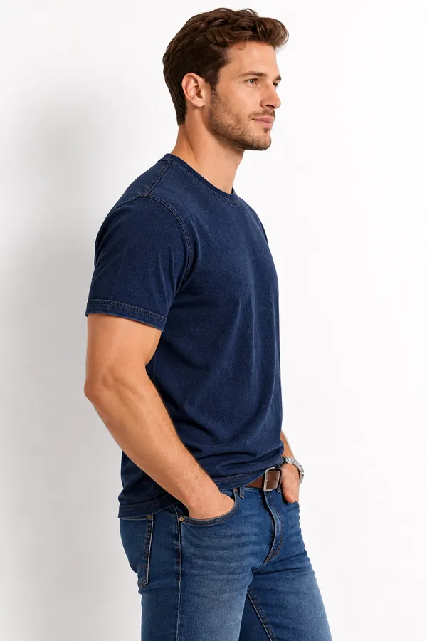 Dark_Blue_Denim_T-Shirt_For_Men