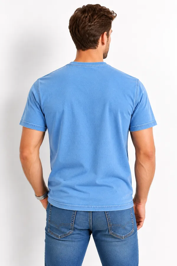 Light_Blue_Denim_T-Shirt_For_Men