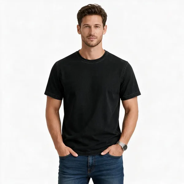 Black_Denim_Denim_T-Shirt_For_Men