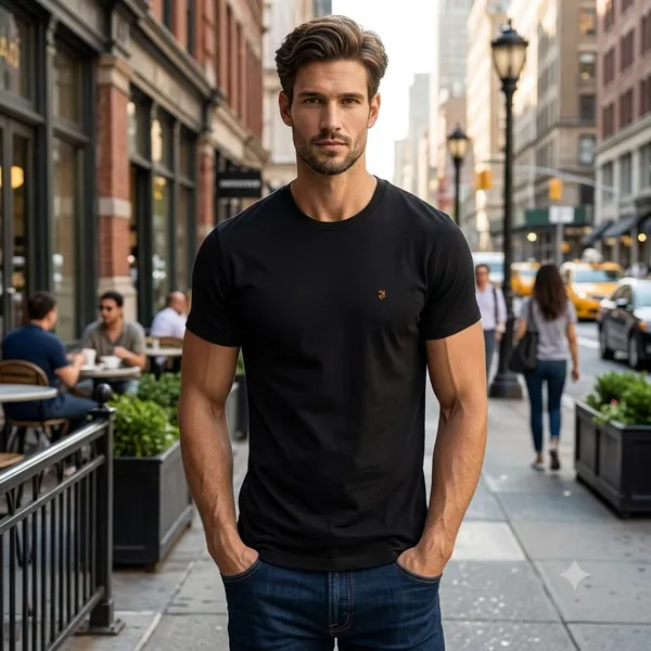 Black_Cotton_Regular_Fit_Round_Neck_T-Shirt_For_Men