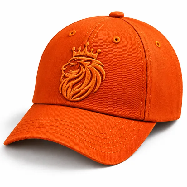Orange_Cotton_Cap_For_Men
