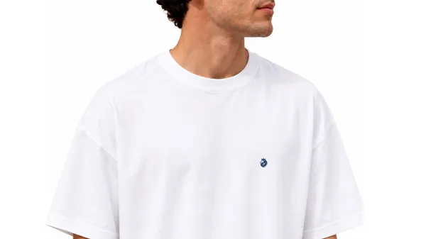 White_French_Terry_Cotton_Oversized_Round_Neck_French_Terry_For_Men