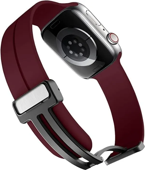Silicone_Magnetic_Folding_Buckle_Sport_Band_For_Apple_Watch