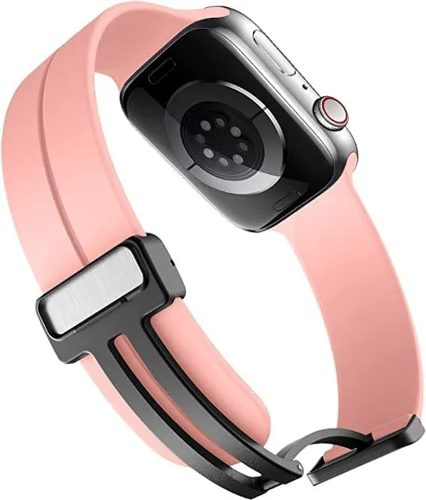 Silicone_Magnetic_Folding_Buckle_Sport_Band_Compatible_With_Apple_Watch