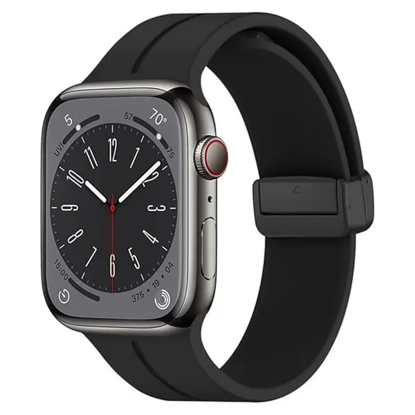 Silicone_Magnetic_Folding_Buckle_Sport_Band_Compatible_With_Apple_Watch