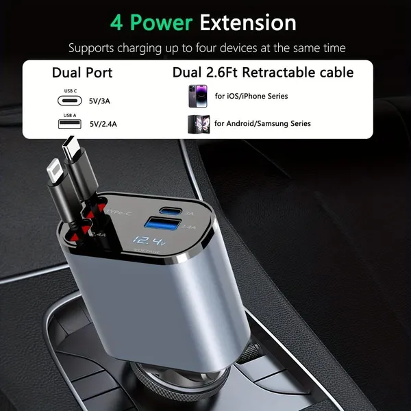 Retractable_Car_Charger_With_Usb_Ports
