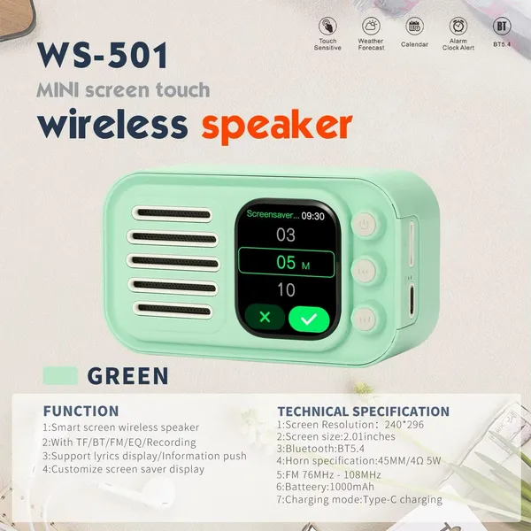 Smart_Bluetooth_Speaker_With_Touch_Screen_And_Fm_Radio
