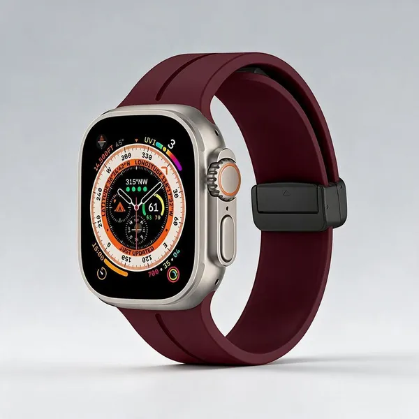 Maroon_Silicone_Apple_Watch_Bands