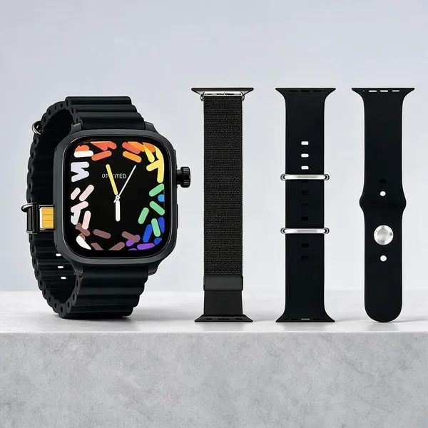 Black_Zinc_Alloy__Aluminum_Silicone_Rubber__Tempered_Glass_&_Plastic_Smart_Watches