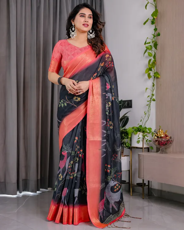 Coral_Printed_Saree_For_Women