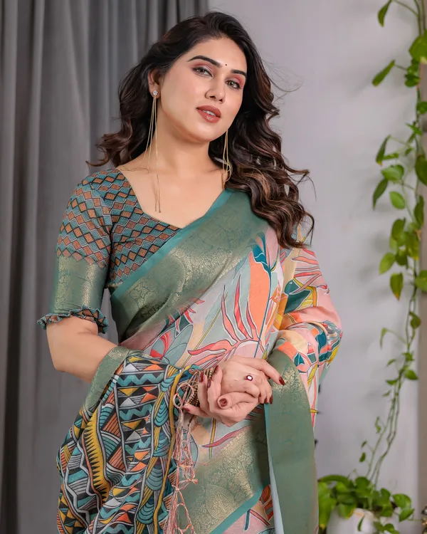 Multicolor_Printed_Saree_For_Women