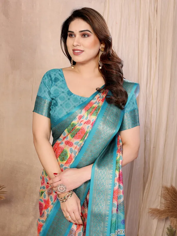 Multicolor_Printed_Saree_For_Women
