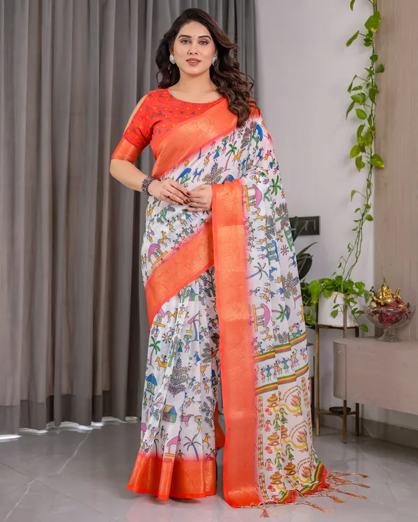Coral_Printed_Saree_For_Women