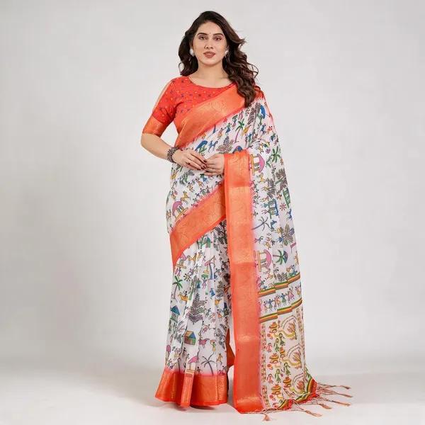 Coral_Printed_Saree_For_Women