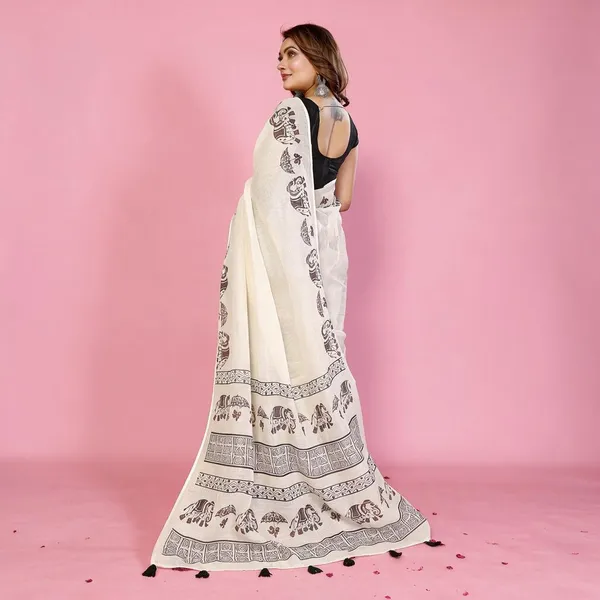 Cream_Cotton_Printed_Saree_For_Women