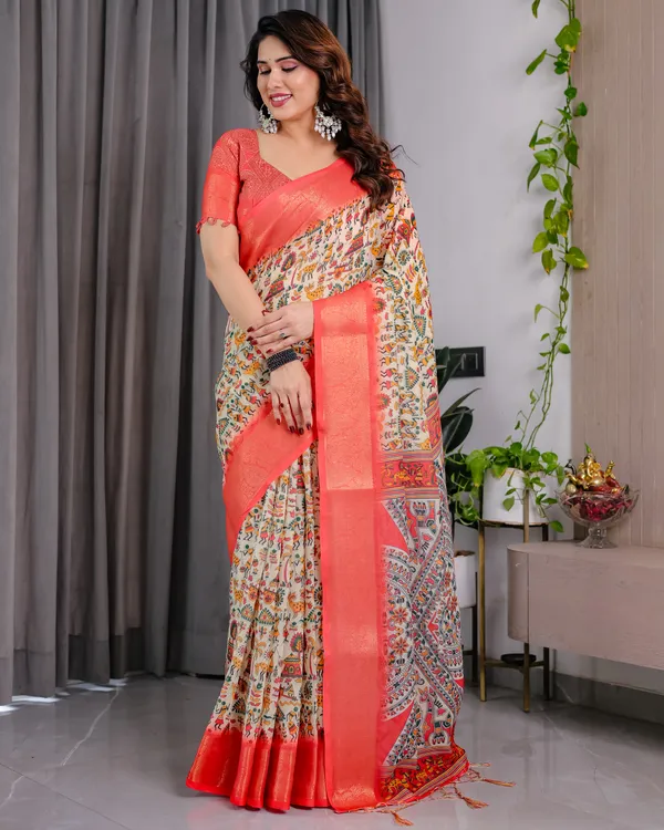 Coral_Printed_Saree_For_Women