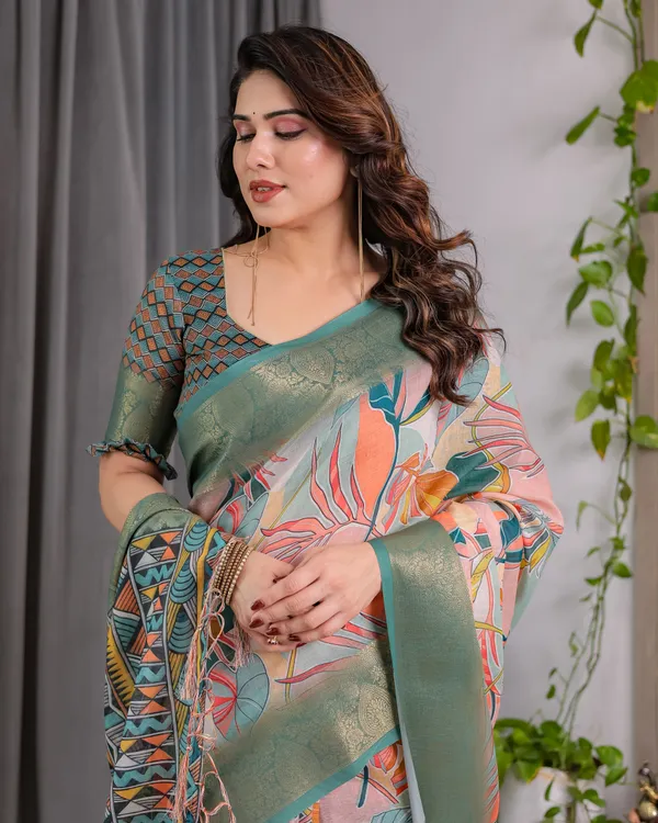 Multicolor_Printed_Saree_For_Women