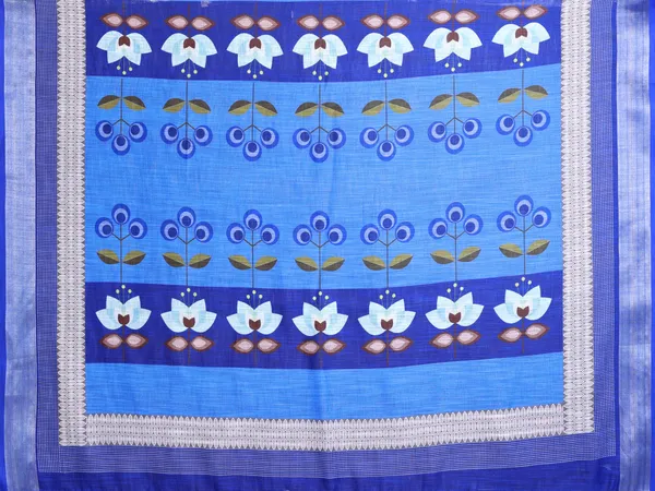 Blue_Printed_Saree_For_Women
