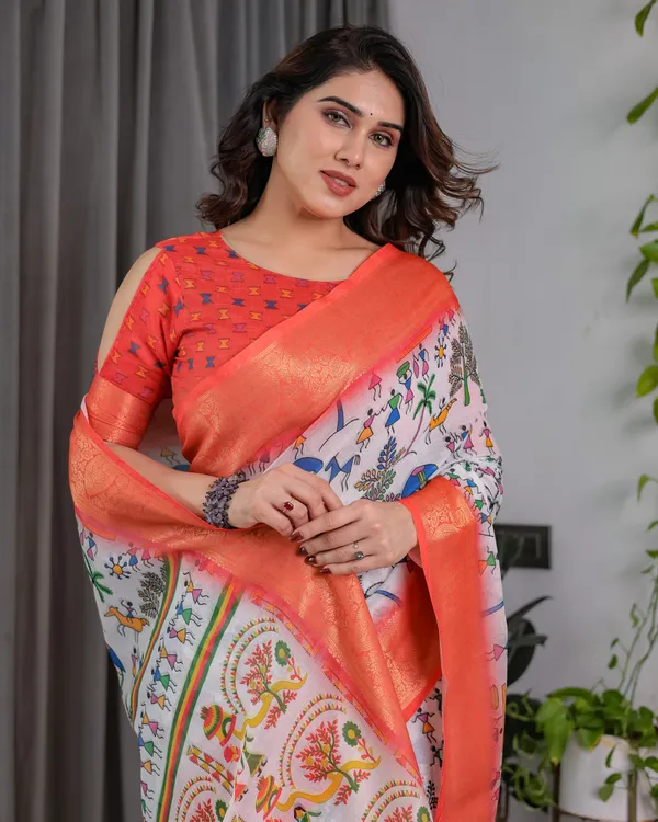 Coral_Printed_Saree_For_Women