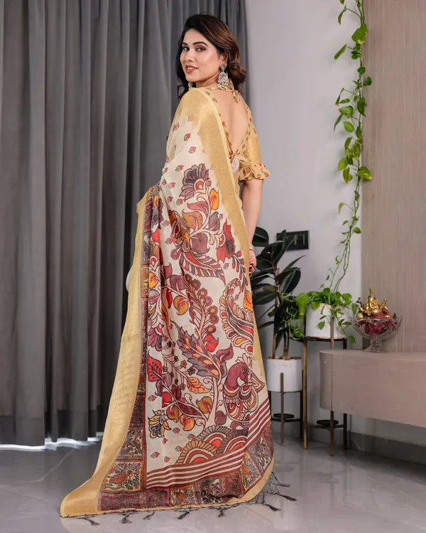 Beige_Printed_Saree_For_Women