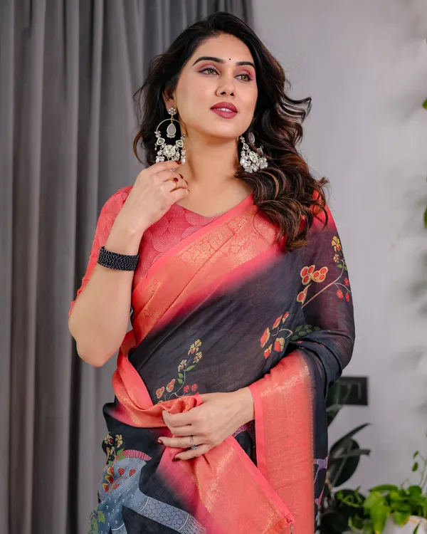 Coral_Printed_Saree_For_Women