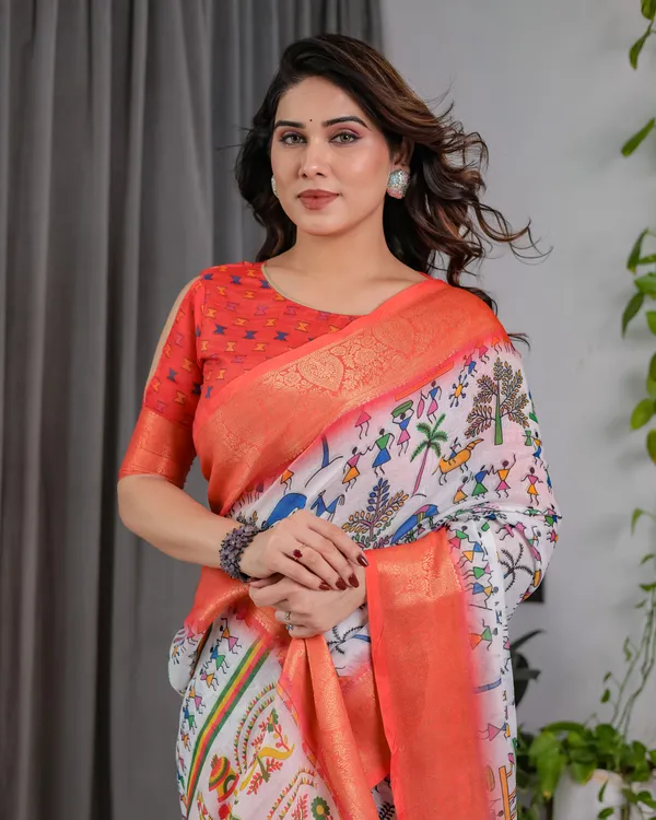 Coral_Printed_Saree_For_Women