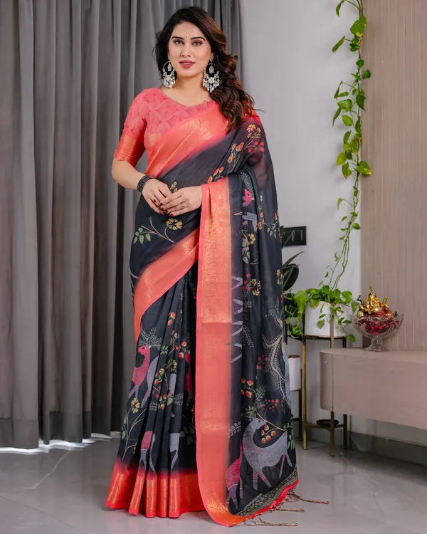 Coral_Printed_Saree_For_Women
