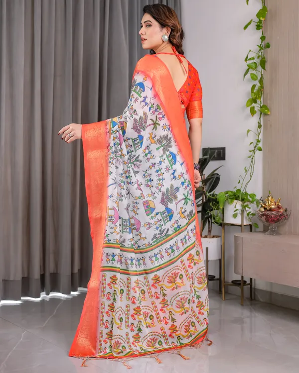 Coral_Printed_Saree_For_Women