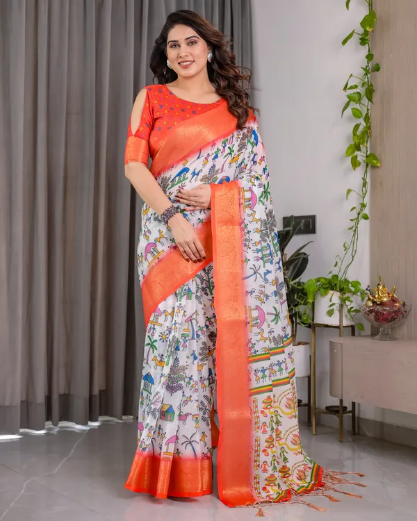 Coral_Printed_Saree_For_Women