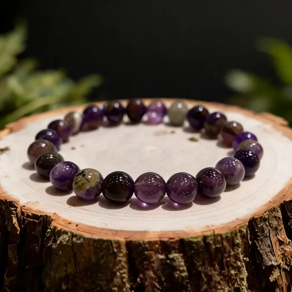 Multicolor_Amethyst_Stone_Bead_Bracelet_For_Unisex