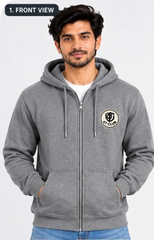 Grey_Regular_Fit_Zip-Up_Hoodie_For_Men