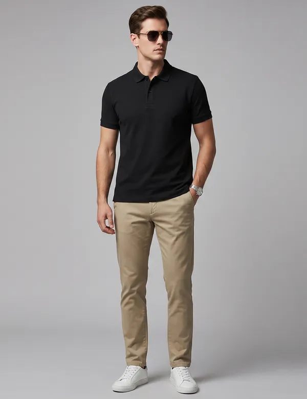 Black_Cotton_Half_Sleeve_Solid_Polo_T-Shirt_For_Men