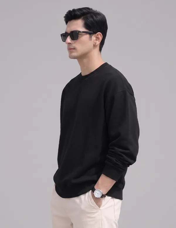 Black_Cotton_Fleece_Regular_Fit_Sweatshirt_For_Men