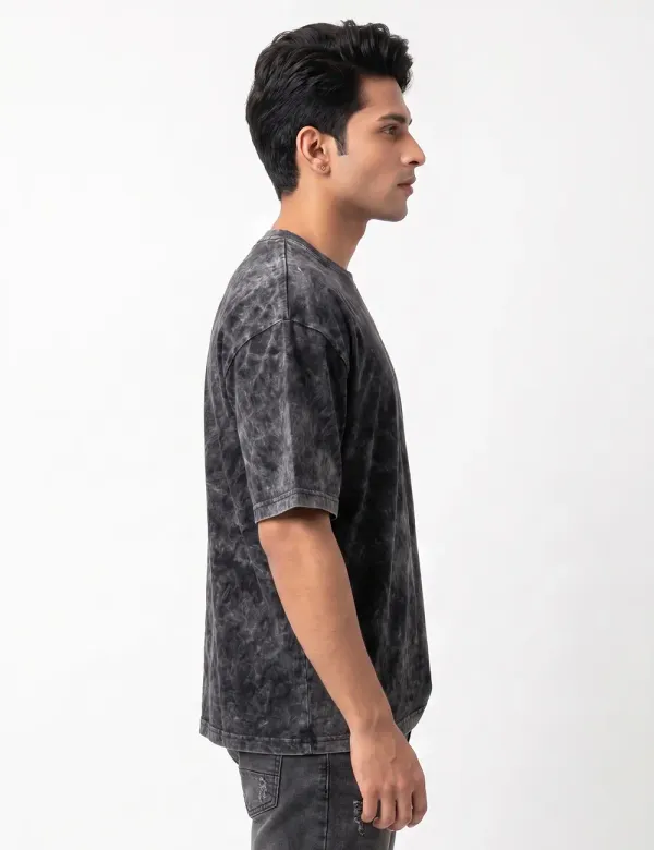 Black_Cotton_Acid_Washed_Oversized_Drop_Shoulder_T-Shirt_For_Men