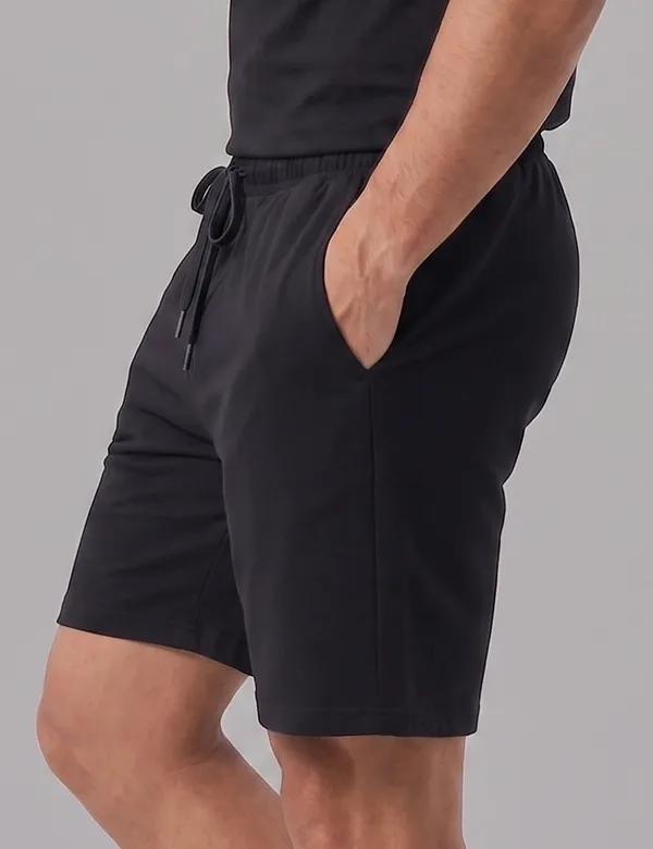 Black_Cotton_Pocket_Shorts_For_Men