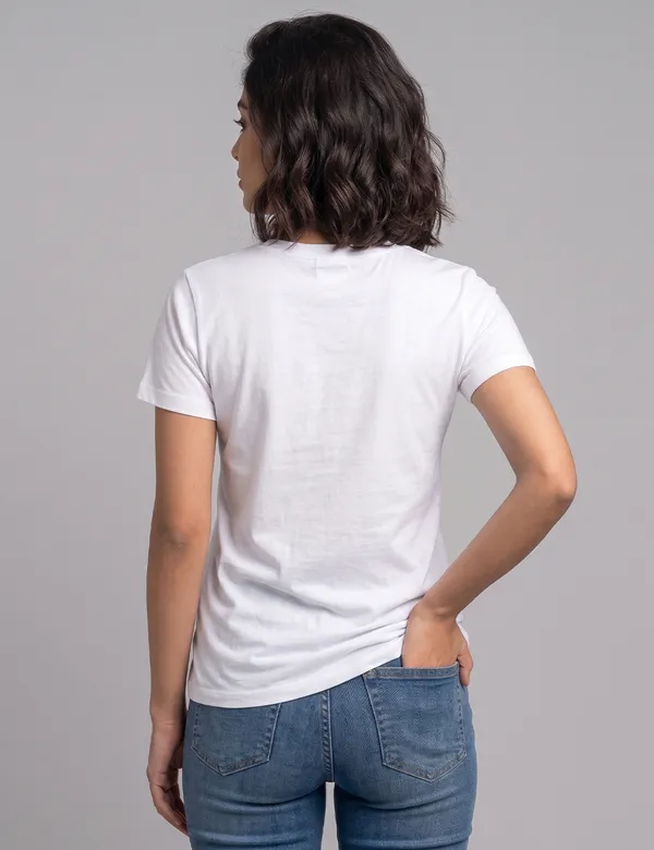 Black_Cotton_Half_Sleeve_Round_Neck_T-Shirt_For_Women