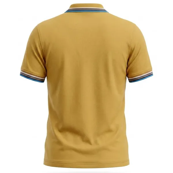 Mustard_Yellow_Cotton_Striped_Tipped_Polo_T-Shirt_For_Men