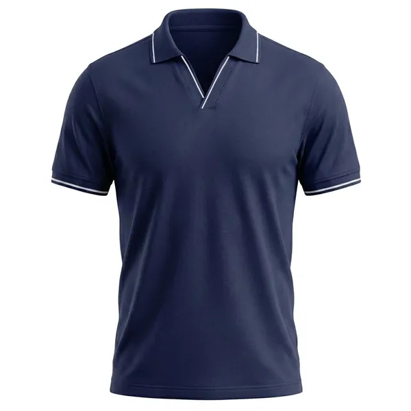 Navy_Blue_Cotton_Striped_Tipped_V-Neck_Polo_T-Shirt_For_Men