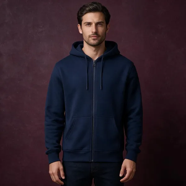 Black_Cotton_Fleece_Full-Zip_Hoodie_For_Men