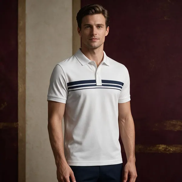 White_Blue_Cotton_Striped_Polo_T-Shirt_For_Men