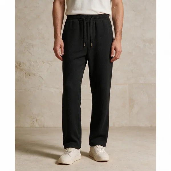 Black_Polyester_Straight_Fit_Sweatpants_For_Men