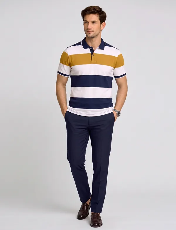Navy_Blue_And_Mustard_Cotton_Striped_Polo_T-Shirt_For_Men